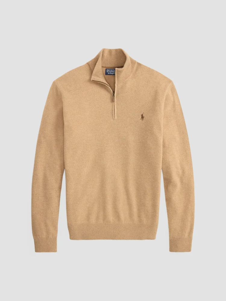 Cashmere Quarter-Zip Sweater