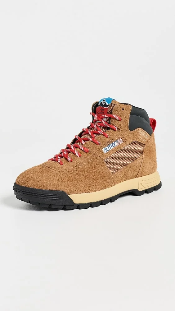 Malga Mid Sneakers (Chestnut/Red)