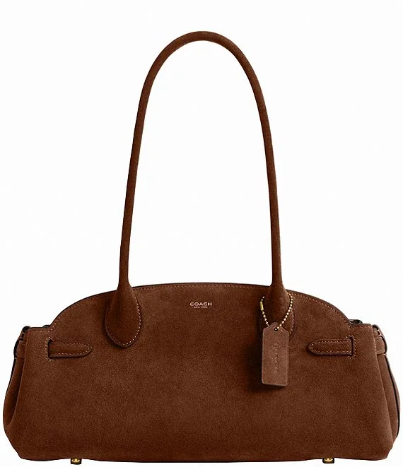Empire 34 Carryall Suede Shoulder Handle Bag
