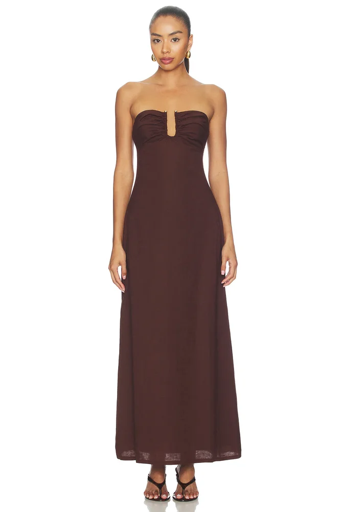 Martha Strapless Maxi Dress