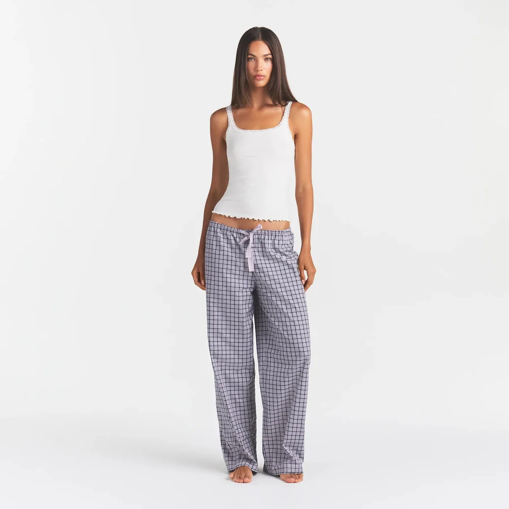 Cotton Poplin Sleep Oversized Pant