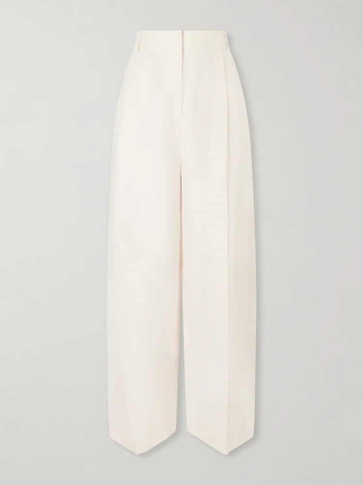 Lodger linen and wool-blend wide-leg pants
