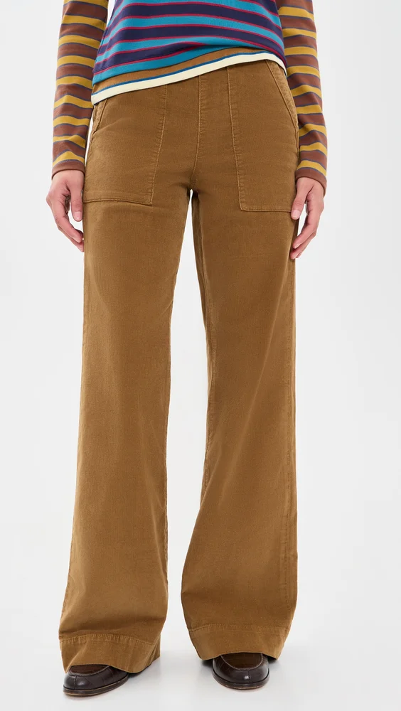 The Corduroy Side Zip Wide Leg Pants