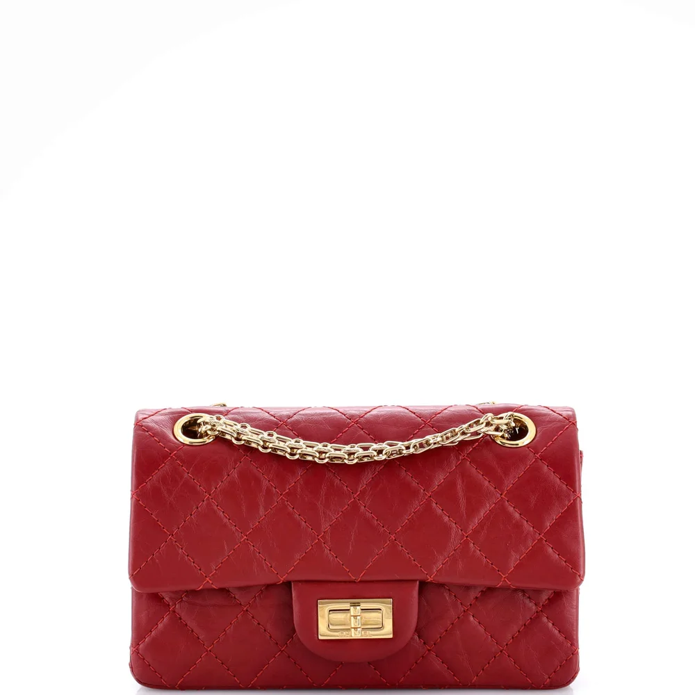 Pre-Owned Reissue 2.55 Flap Bag Quilted Aged Calfskin 224