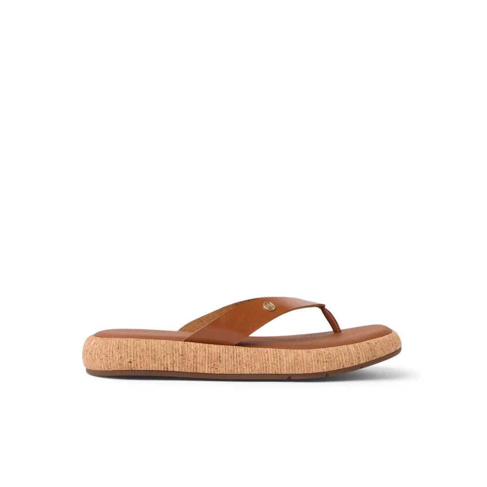 Womens Sandals Sunset Low Maya Brown Tan