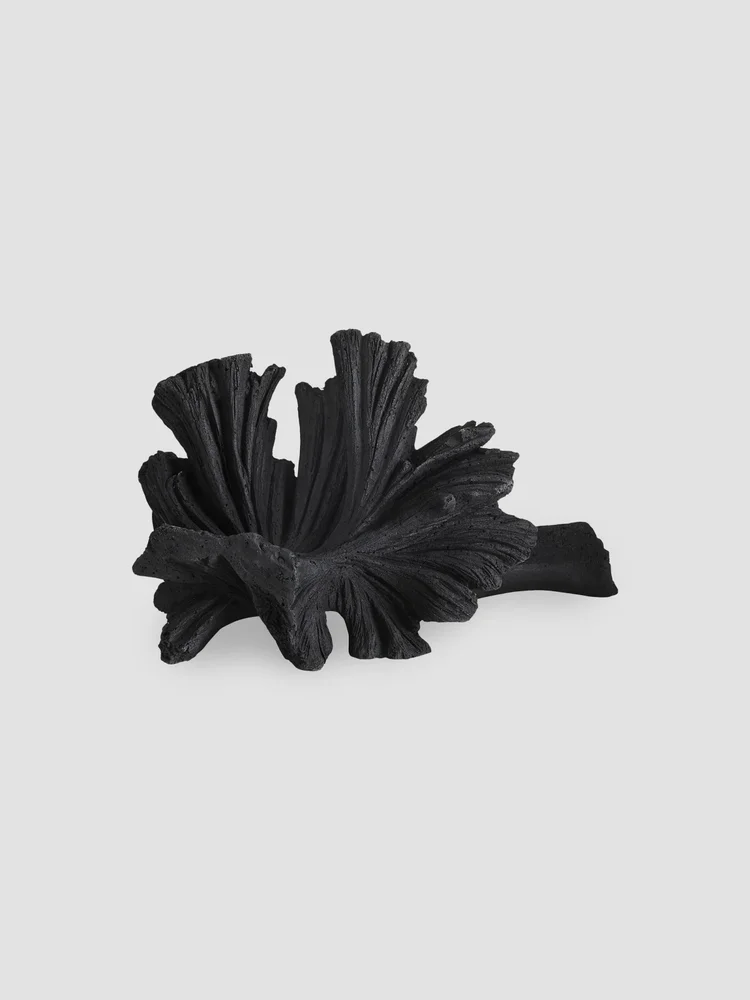 Luca Lava Stone Mushroom Sculpture
