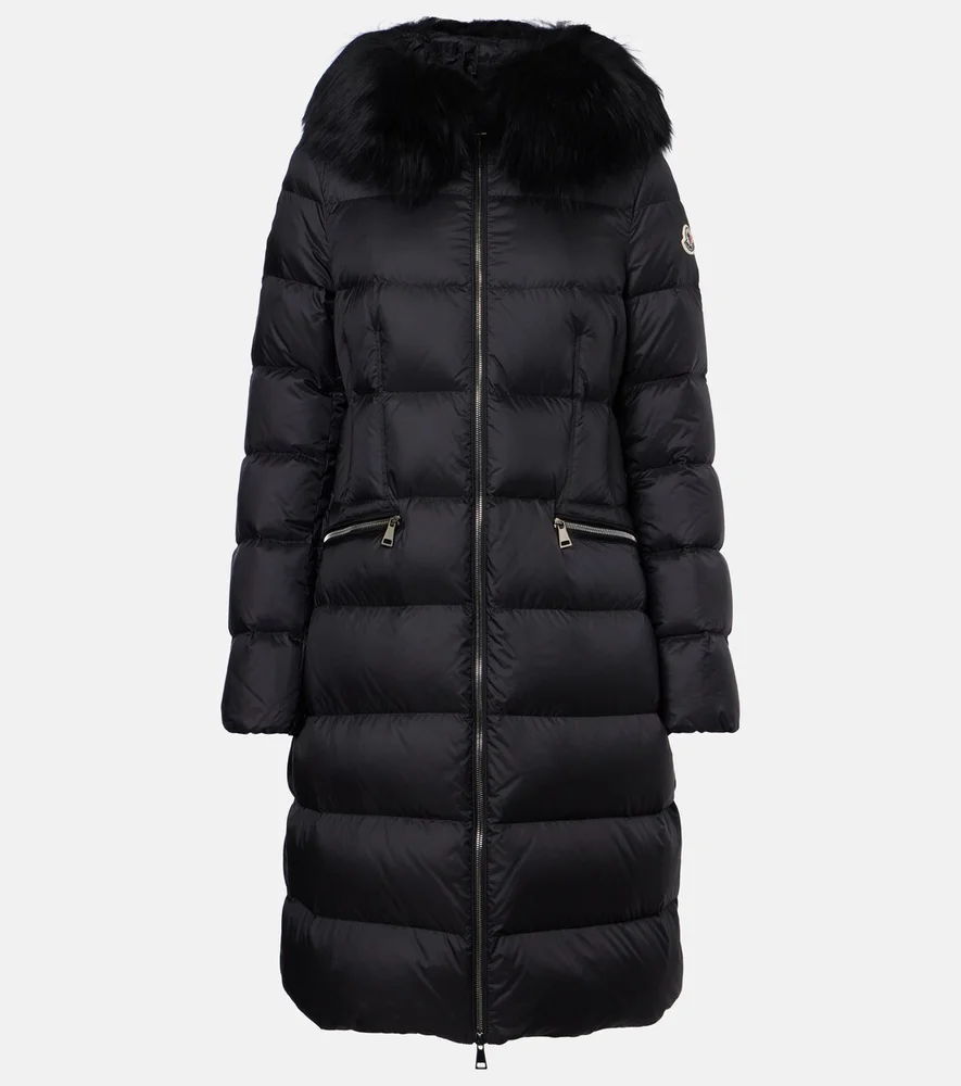 Boedic shearling-trimmed down coat