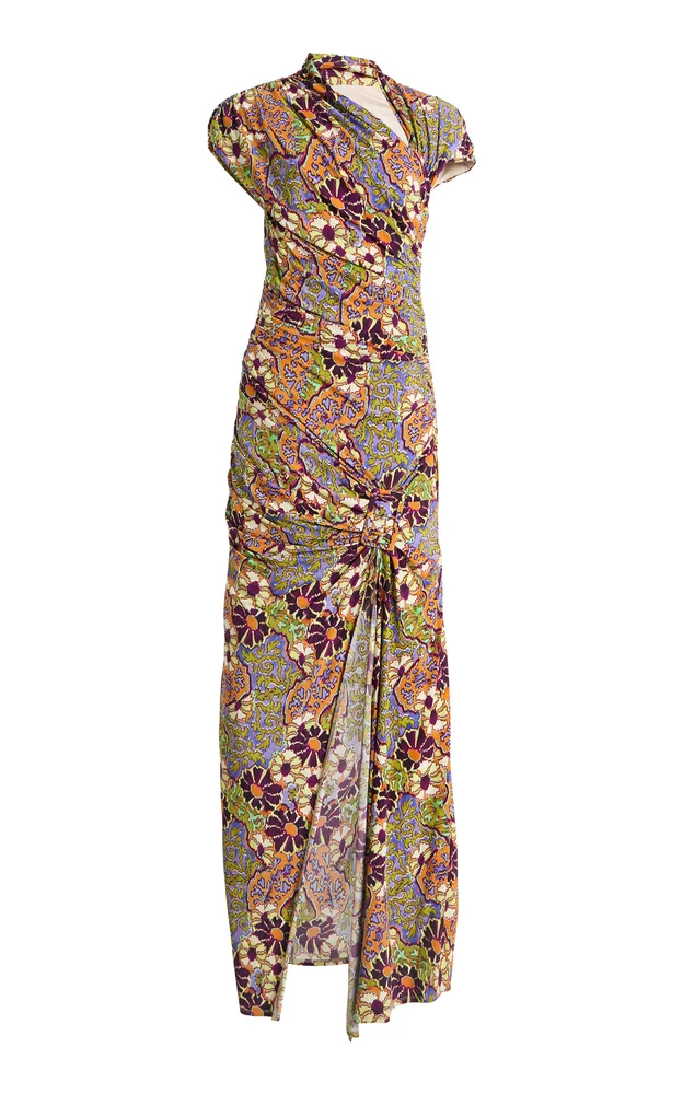 Johanna Floral Crepe Midi Dress