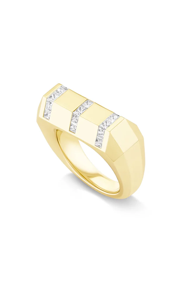 Stella Bar 18K Yellow Gold Diamond Ring