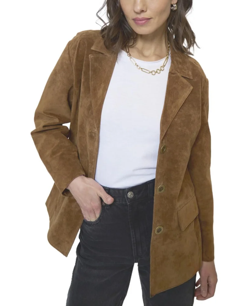 Women's Atlas Suede Bf Blazer