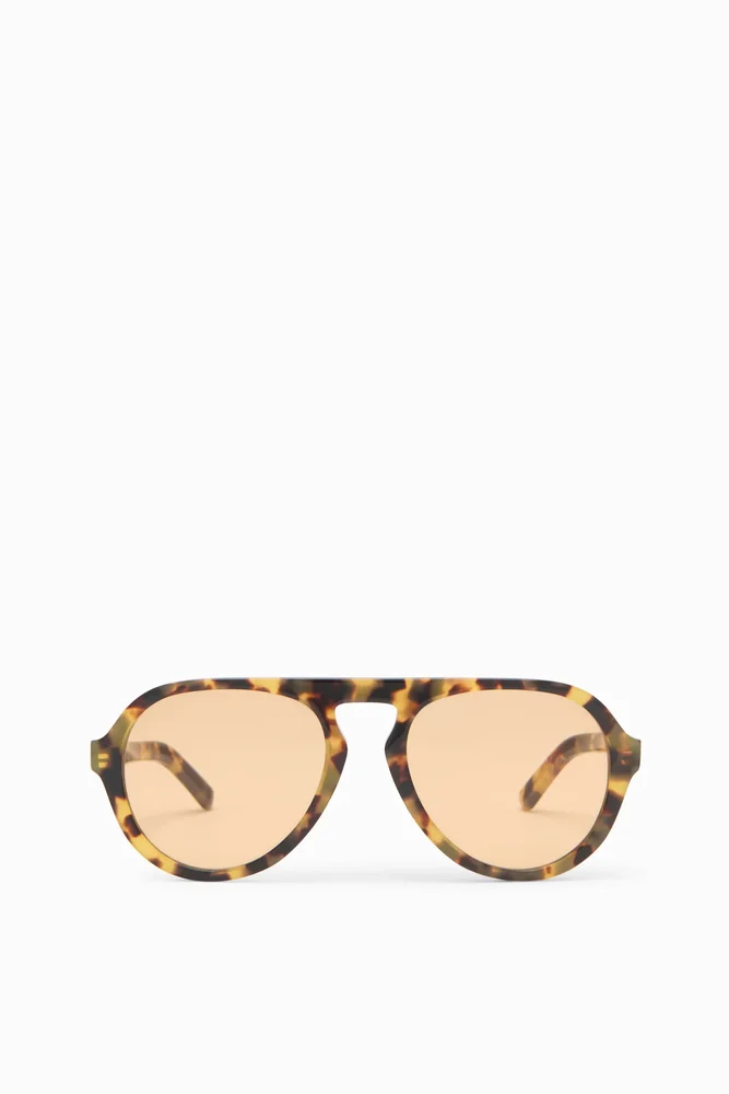 Lee Aviator Sunglasses - Tortoise