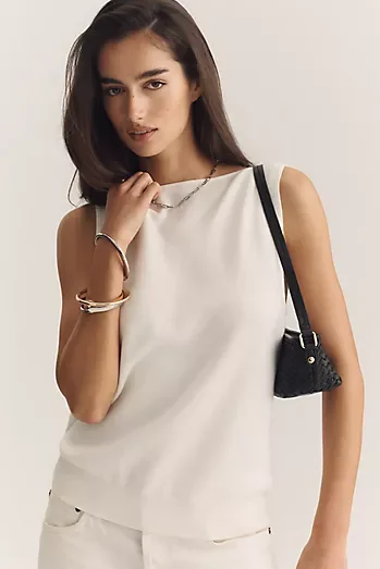 Maeve Cowl Back Knit Tank