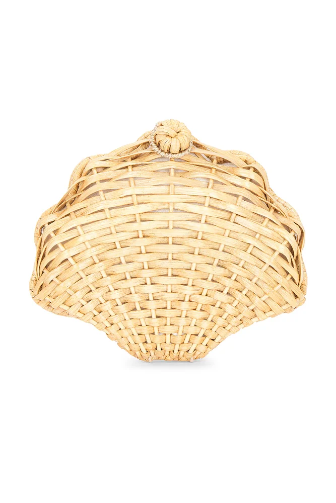 Oskola Wicker Clutch