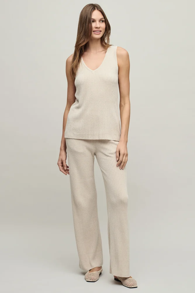 CozyChic Ultra Lite Ribbed Lounge Set, Stone