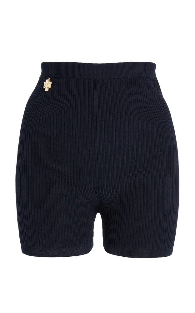 Ribbed Knit Cycling Shorts