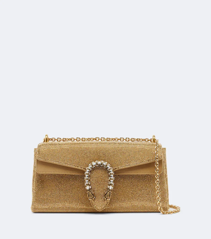 Dionysus Small embellished suede shoulder bag