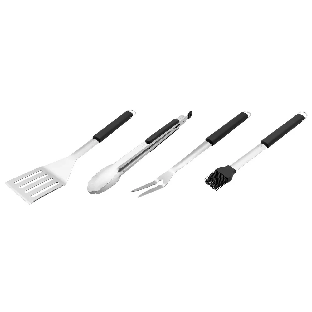 BBQ 4-Piece Stainless Steel Grill Tool Set