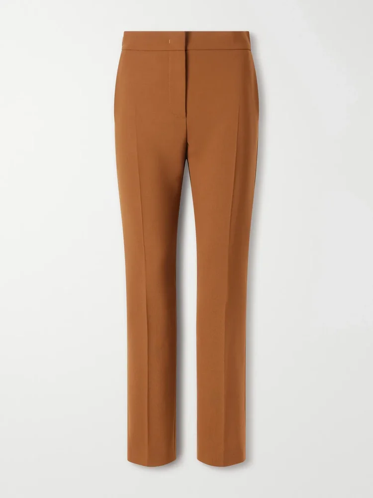 mxmacino wool blend mid rise slim leg pants
