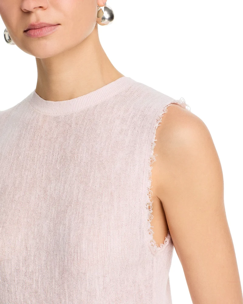 Raw Edge Knit Top