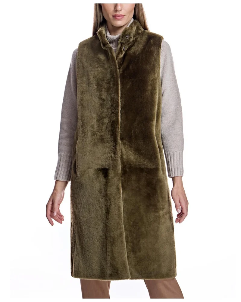 Reversible Shearling Lamb Vest