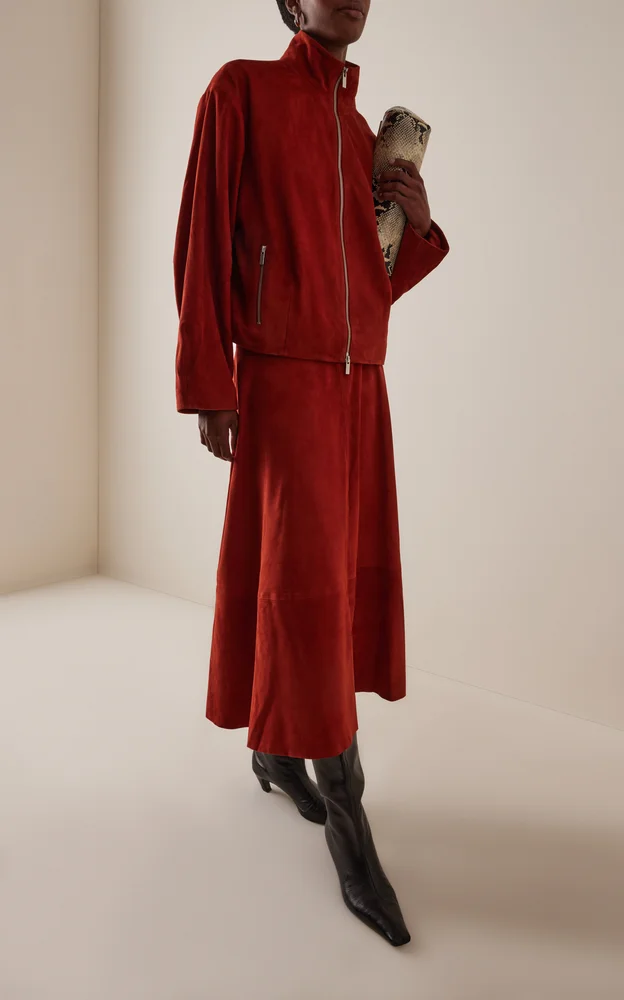 Exclusive Suede Cocoon Jacket