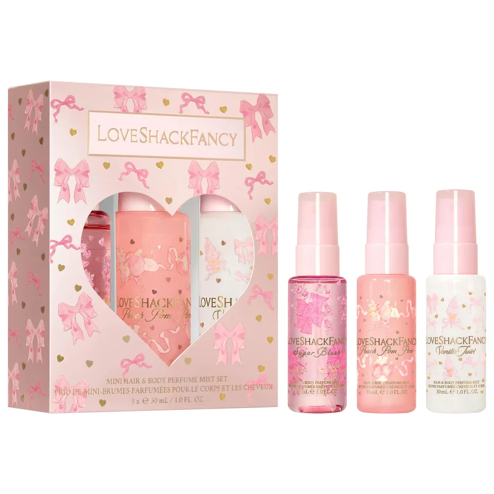 Mini Hair and Body Perfume Mist Best Sellers Gift Set