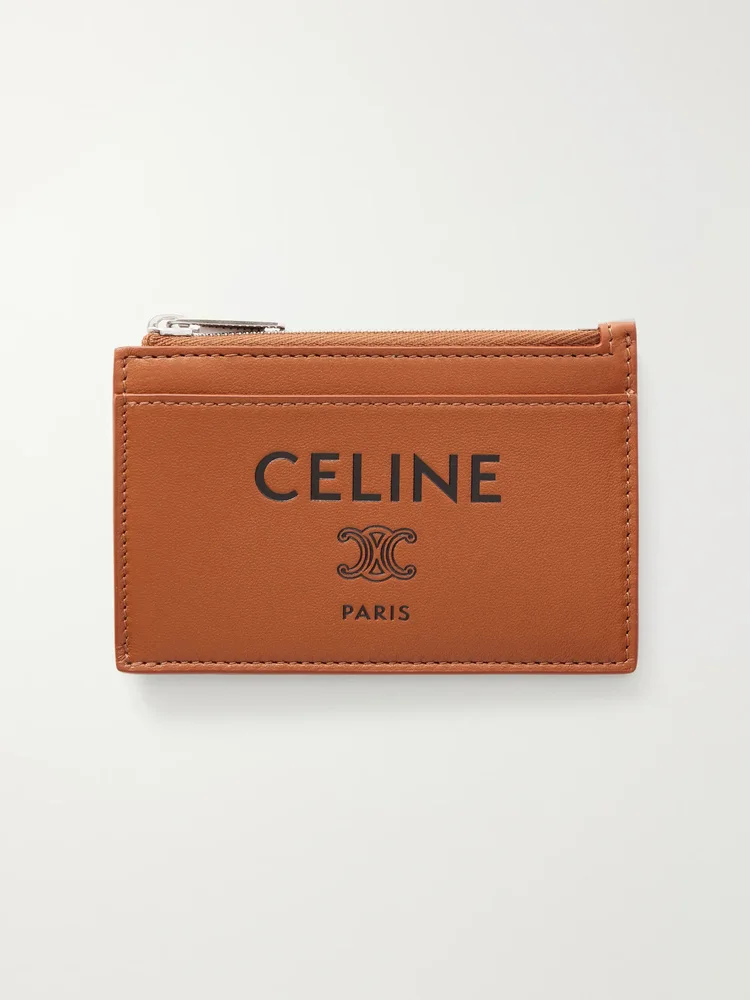 Logo-Debossed Leather Cardholder