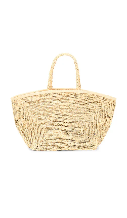 Vallejo Lux Crochet Raffia Tote