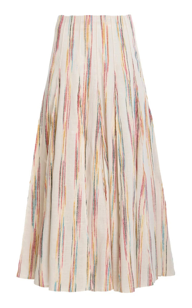 Million Pleats Silk Skirt