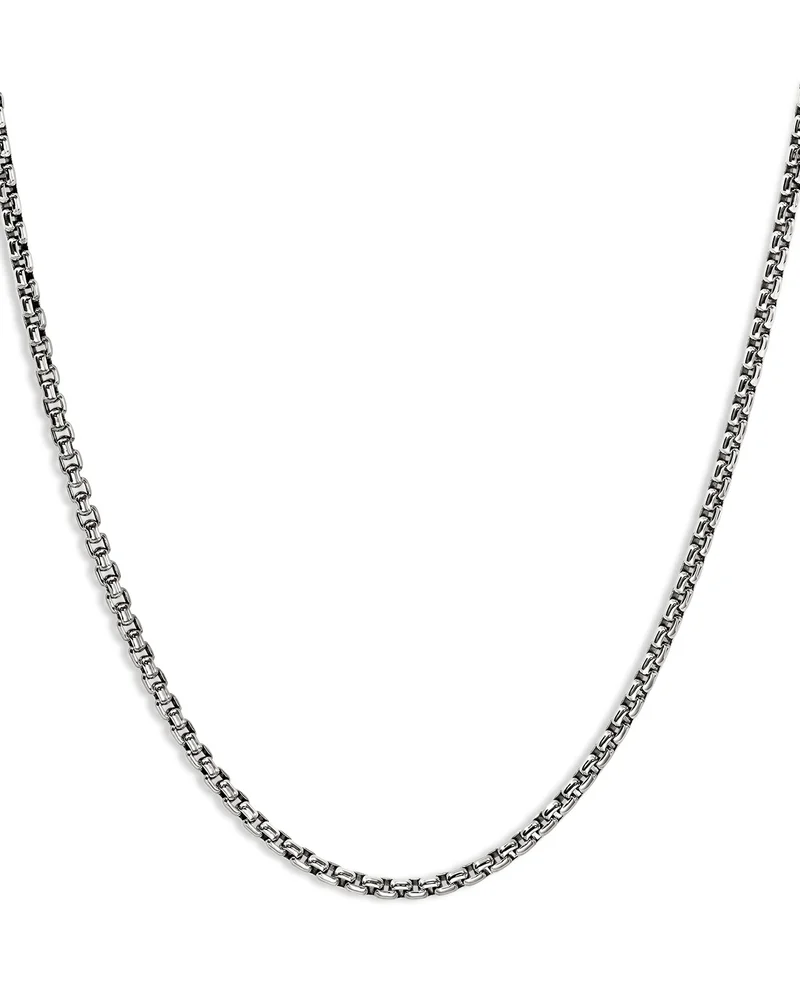 JOHN HARDY Sterling Silver 2.7mm Box Chain Necklace