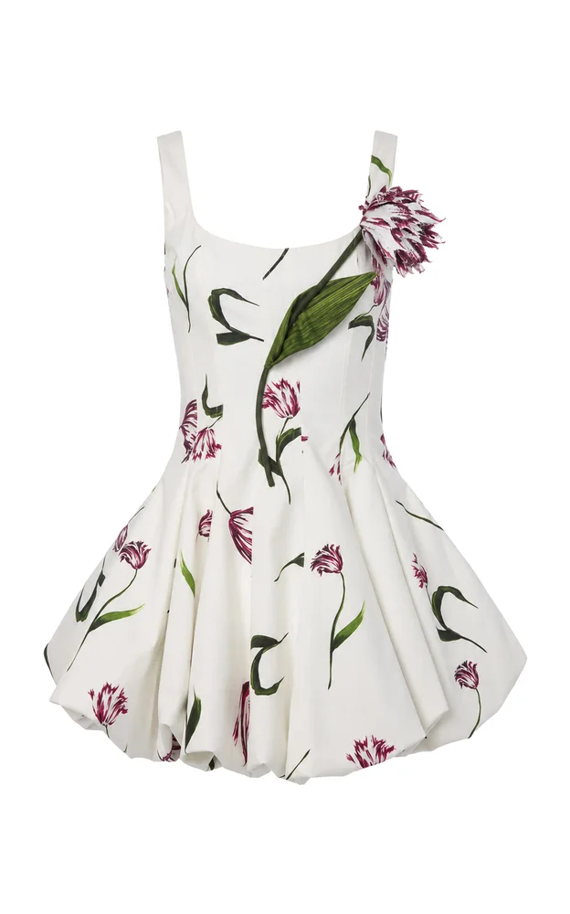 Bubble Cotton Mini Dress