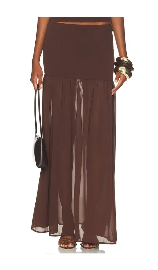 Nyra Low Waisted Maxi Skirt