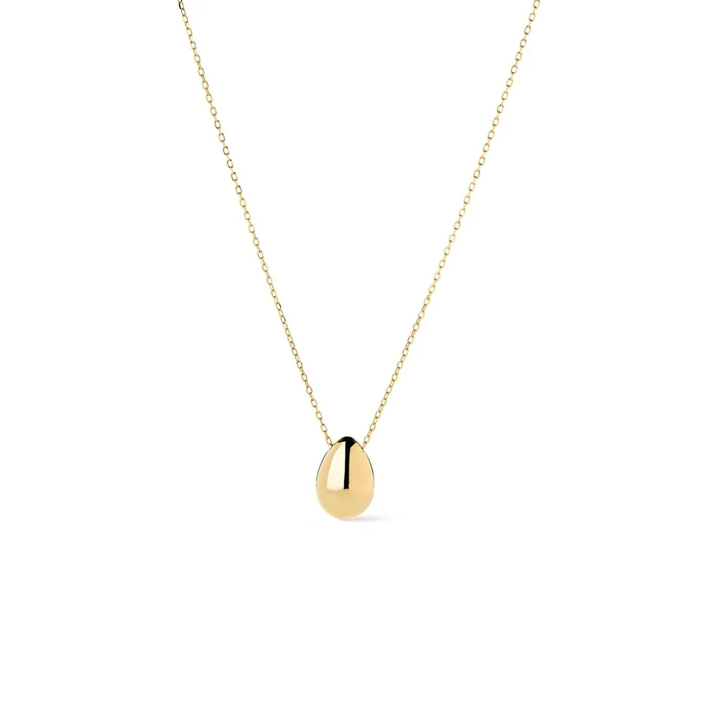 Gold Teardrop Necklace