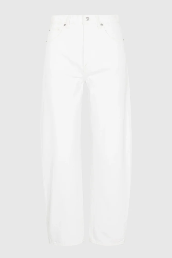 PETITE Wes High Rise Barrel - Vivid White