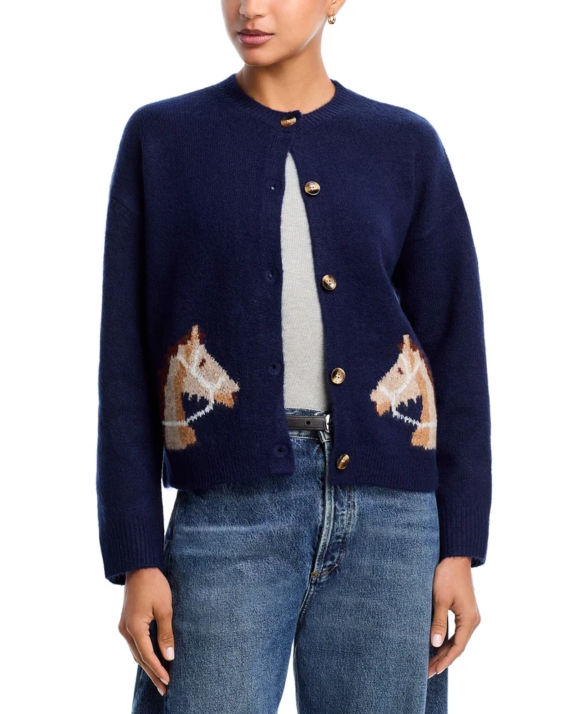 Horse Print Cardigan