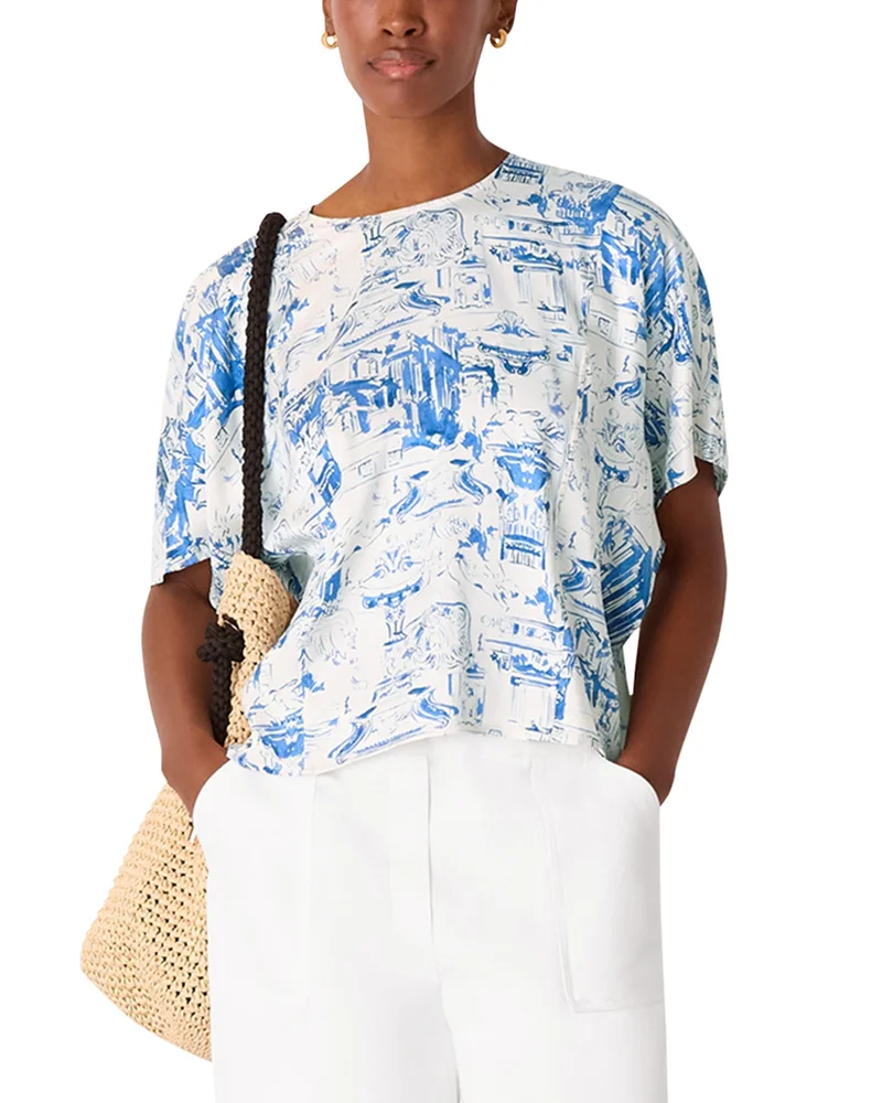 Rome Print Blouse