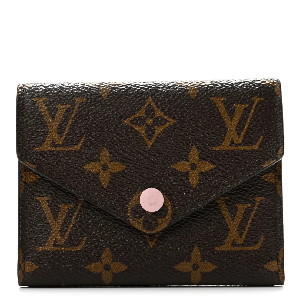 Pre-Owned Monogram Victorine Wallet Rose Ballerine