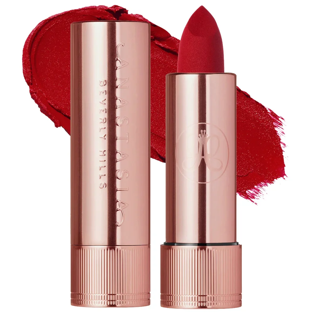 Full-Pigment Matte & Satin Velvet Lipstick in Royal Red