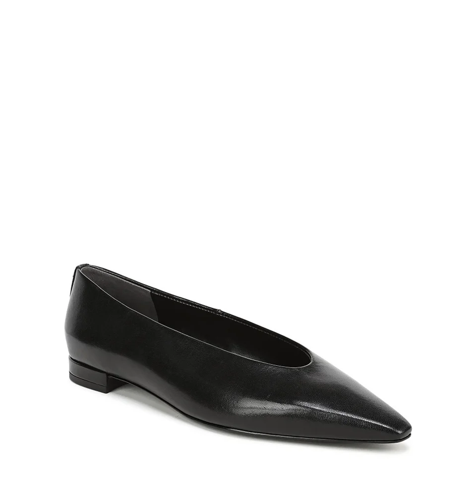 Women's Emory Pointed Toe Leather Ballet Flats