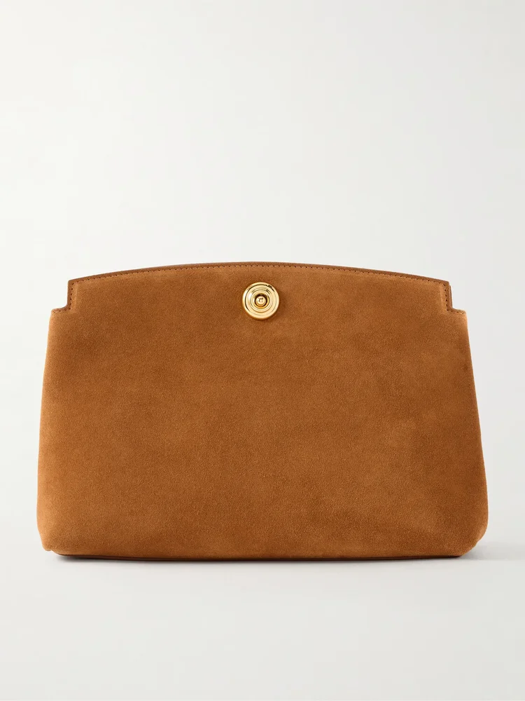 Pushlock suede pouch