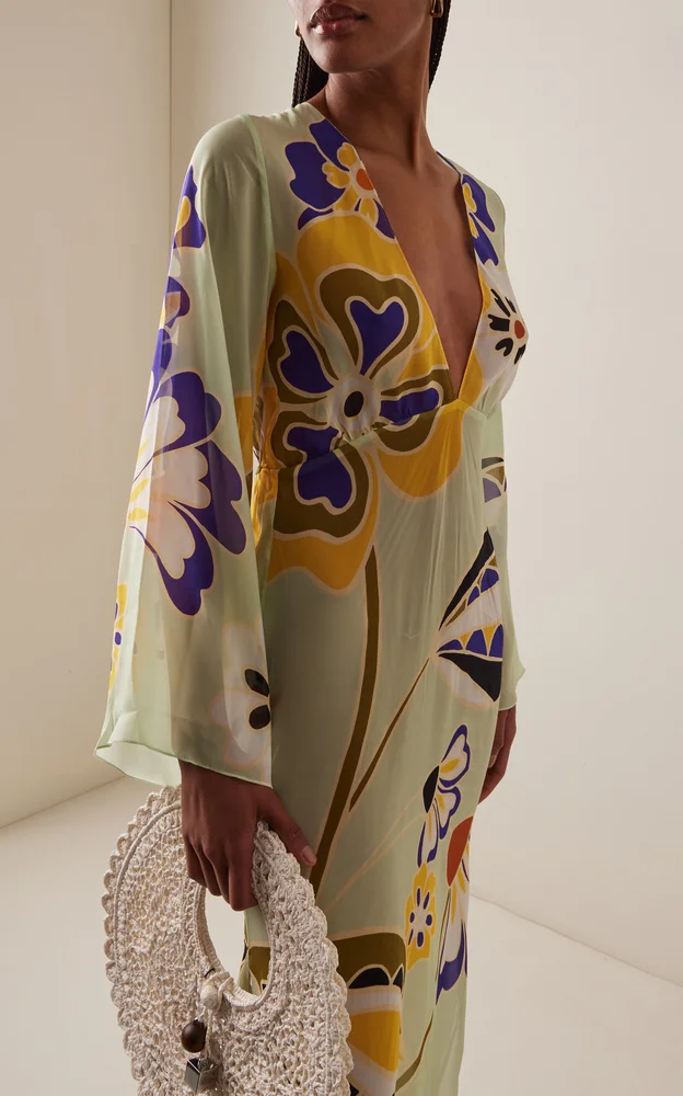 Exclusive La Isla Aysha Georgette Maxi Kaftan