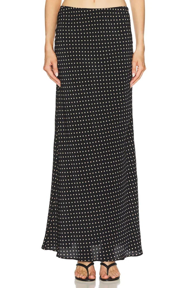 Bias Silk Maxi Skirt