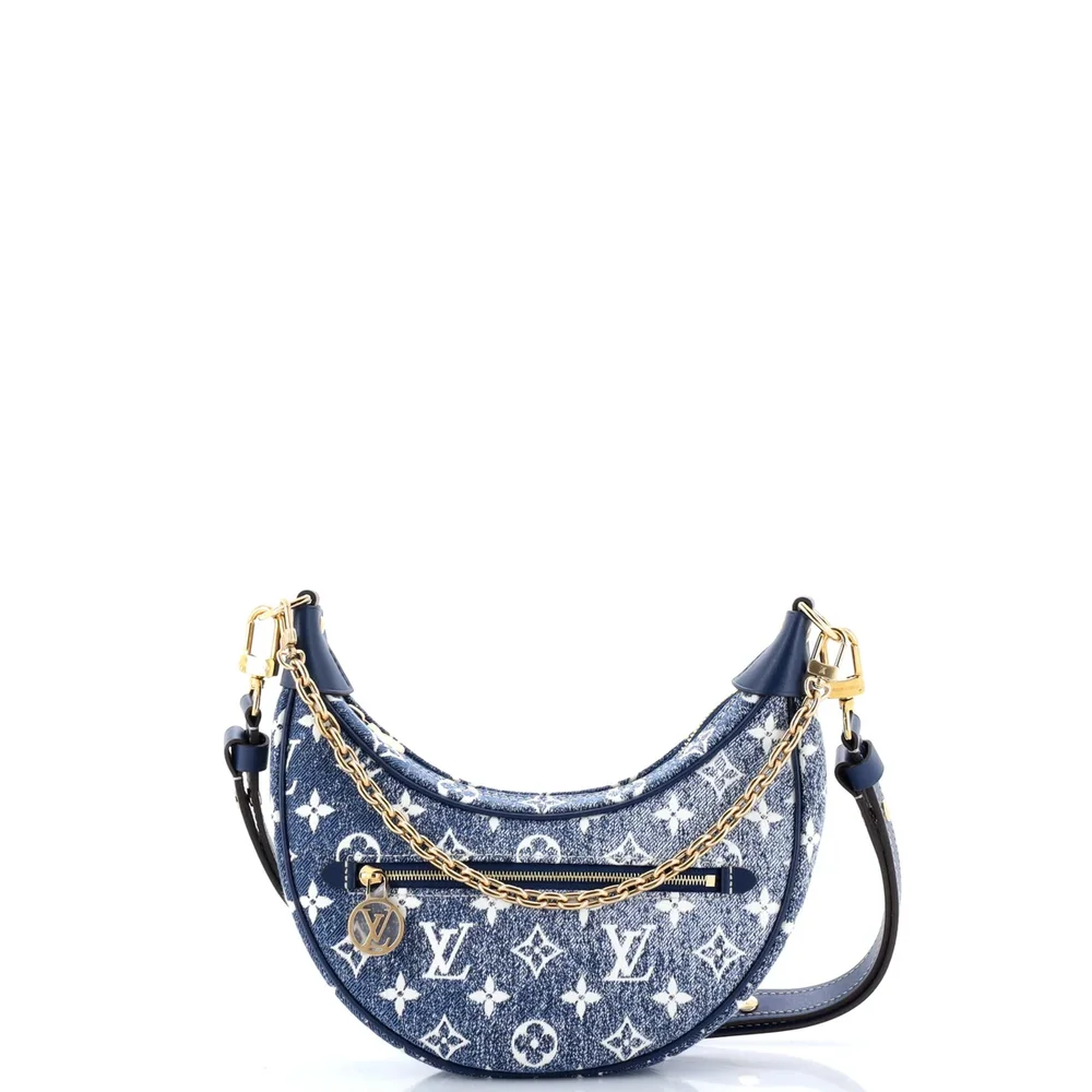 Louis Vuitton Loop Handbag Monogram Jacquard Denim