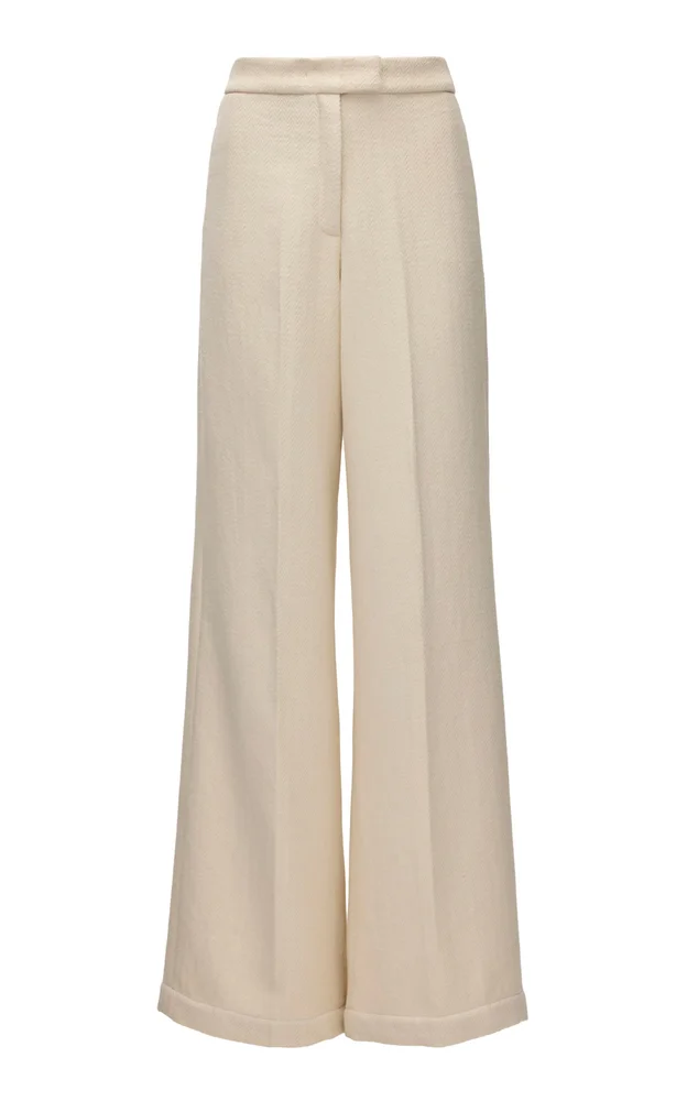 Lazo Handloom Cotton Wide-Leg Pants