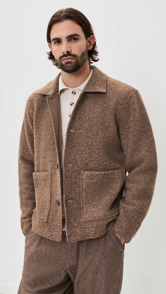 Wool Fleece Rams Jacket