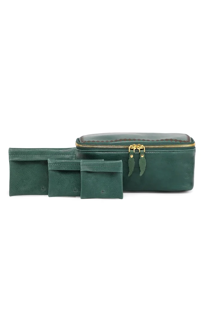 Celosia Genuine Leather Rectangular Jewelry Case