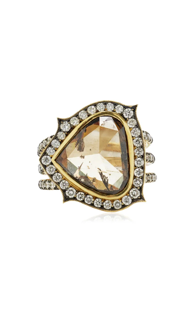 18K Yellow Gold Diamond Ring