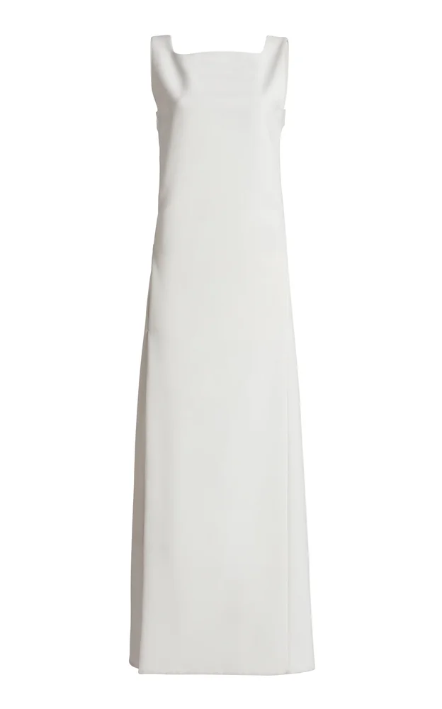 Cut-Out Crepe Maxi Dress