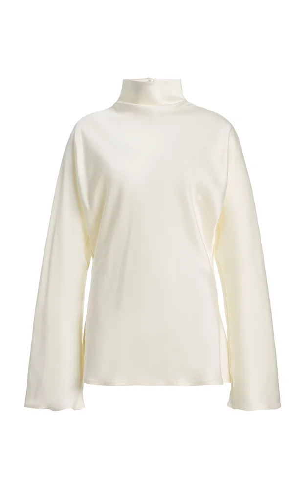 Minimal-Waisted Satin Top