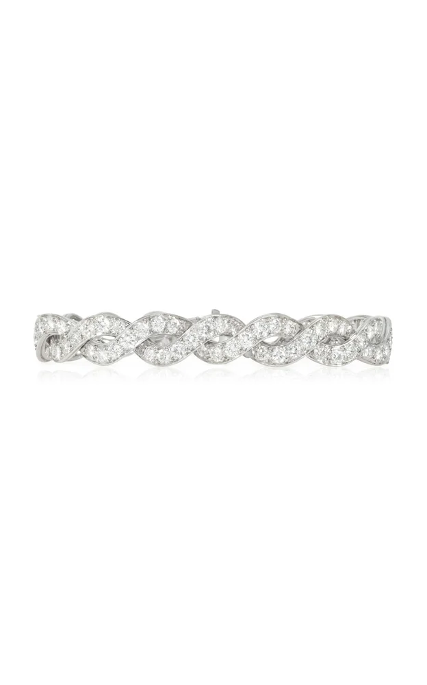 Mid-Century Platinum Diamond Bracelet